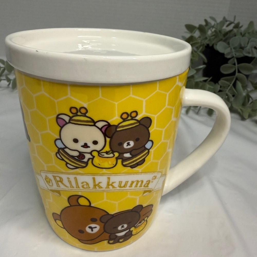 Rilakkuma Honeycomb Coffee Mug with cover by Darlie